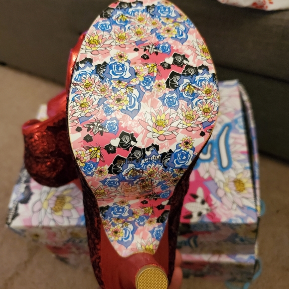 Irregular Choice Red Bow Heel 👠 EU 39 - Picture 5 of 6